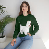 West Highland White Terrier Unisex Heavy Blend™ Crewneck Sweatshirt, S - 5XL, Cotton/Polyester, FREE Shipping, Made in USA!!