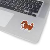 Ruby Cavalier King Charles Spaniel Kiss-Cut Stickers, 4 Sizes, White or Transparent, Indoor Use, Not Waterproof, FREE Shipping, Made in the USA!!