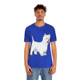 West Highland White Terrier Unisex Jersey Short Sleeve Tee, S - 3XL, Cotton, Light Fabric, FREE Shipping, Made in USA!!