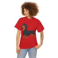 Dachshund Unisex Heavy Cotton Tee, S - 5XL, 12 Colors, Light Fabric, FREE Shipping, Made in USA!!