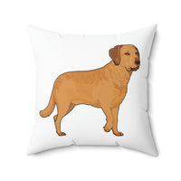 Chesapeake Bay Retriever Spun Polyester Square Pillow, 4 Sizes, Polyester, Double Sided Print, FREE Shipping, Made in USA!!