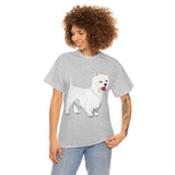 West Highland White Terrier Unisex Heavy Cotton Tee, S - 5XL, Cotton, FREE Shipping, Made in USA!!