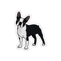 Boston Terrier Die-Cut Stickers, Water Resistant Vinyl, 5 Sizes, Matte Finish, Indoor/Outdoor, FREE Shipping, Made in USA!!