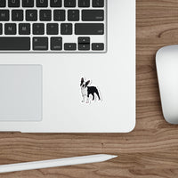 Boston Terrier Die-Cut Stickers, Water Resistant Vinyl, 5 Sizes, Matte Finish, Indoor/Outdoor, FREE Shipping, Made in USA!!