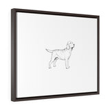 Labrador Retriever Horizontal Framed Premium Gallery Wrap Canvas