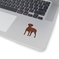 Vizsla Kiss-Cut Stickers, 4 Sizes, White or Transparent, FREE Shipping, Made in the USA!!