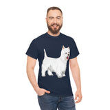 West Highland White Terrier Unisex Heavy Cotton Tee, S - 5XL, Cotton, FREE Shipping, Made in USA!!