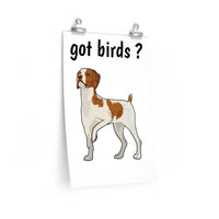 Brittany Dog Premium Matte vertical posters, 7 Sizes, Can be Customized, Made in the USA!!