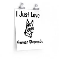 German Shepherd Premium Matte vertical posters, 7 Sizes, Matte Finish, Museum Grade Paper, FREE Shipping, Made in USA!!