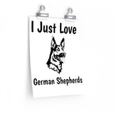 German Shepherd Premium Matte vertical posters, 7 Sizes, Matte Finish, Museum Grade Paper, FREE Shipping, Made in USA!!