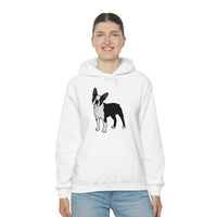 Boston Terrier Unisex Heavy Blend™ Hooded Sweatshirt, S - 5XL, 12 Colors, Cotton/Polyester, FREE Shipping, Made in USA!!