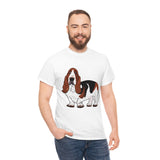 Basset Hound Unisex Heavy Cotton Tee, S - 5XL, 12 Colors, 100% Cotton, FREE  Shipping, Made in USA!!