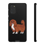 Ruby Cavalier King Charles Spaniel Tough Cases, Matte/Glossy, Outer Shell, 2 Layer Case For Protection, Over 30 Cases!!