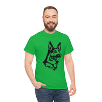 German Shepherd Unisex Heavy Cotton Tee, S - 5XL, 100% Cotton, Light Fabric, 8 Colors, FREE Shipping, Made in USA!!