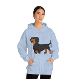 Dachshund Unisex Heavy Blend™ Hooded Sweatshirt, S - 5XL, 13 Colors, Cotton/Polyester, FREE Shipping, Made in USA!!