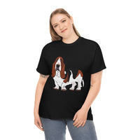 Basset Hound Unisex Heavy Cotton Tee, S - 5XL, 12 Colors, 100% Cotton, FREE  Shipping, Made in USA!!