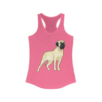 Mastiff Women's Ideal Racerback Tank, Cotton & Polyester, 8 Colors, S-2XL, Made in the USA!!