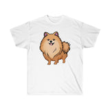 Pomeranian Unisex Ultra Cotton Tee, Made in USA