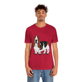 Basset Hound Unisex Jersey Short Sleeve Tee, XS - 3XL, 14 Colors, FREE Shipping, Made in USA!!