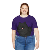 Black Pomeranian Unisex Jersey Short Sleeve Tee, S - 3XL, 16 Colors, Cotton, Light Fabric, FREE Shipping, Made in USA!!