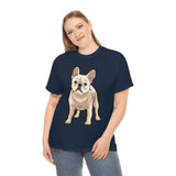 French Bulldog Unisex Heavy Cotton Tee, S - 5XL, 12 Colors, Light Fabric, FREE Shipping, Made in USA!!