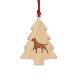 Rhodesian Ridgeback Wooden Ornaments, 6 Shapes, Solid Wood, Magnetic Back, Comes with Red Ribbon, FREE Shipping, Made in USA!!