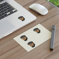 Rottweiler Sticker Sheets, 2 Image Sizes, 3 Image Surfaces, Water Resistant Vinyl, FREE Shipping, Made in USA!!