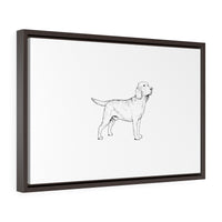 Labrador Retriever Horizontal Framed Premium Gallery Wrap Canvas