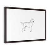 Labrador Retriever Horizontal Framed Premium Gallery Wrap Canvas