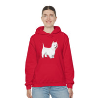 West Highland White Terrier Unisex Heavy Blend™ Hooded Sweatshirt, S - 5XL, Cotton/Polyester, FREE Shipping, Made in USA!!