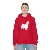West Highland White Terrier Unisex Heavy Blend™ Hooded Sweatshirt, S - 5XL, Cotton/Polyester, FREE Shipping, Made in USA!!