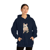 French Bulldog Unisex Heavy Blend Hooded Sweatshirt, S - 5XL, 12 Colors, FREE Shipping, Made in USA!!