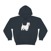 West Highland White Terrier Unisex Heavy Blend™ Hooded Sweatshirt, S - 5XL, Cotton/Polyester, FREE Shipping, Made in USA!!