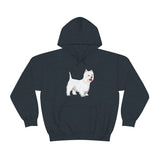 West Highland White Terrier Unisex Heavy Blend™ Hooded Sweatshirt, S - 5XL, Cotton/Polyester, FREE Shipping, Made in USA!!