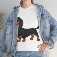 Dachshund Unisex Heavy Cotton Tee, S - 5XL, 12 Colors, Light Fabric, FREE Shipping, Made in USA!!
