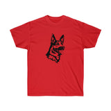 German Shepherd Unisex Ultra Cotton Tee, S - 3 XL, 12 Colors, 100% Cotton, Light Fabric, FREE Shipping, Made in USA!!