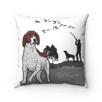 German Shorthaired Pointer Spun Polyester Square Pillow