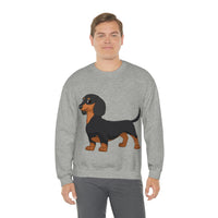 Dachshund Unisex Heavy Blend™ Crewneck Sweatshirt, S - 2XL, 14 Colors, Cotton/Polyester, Medium Fabric, FREE Shipping, Made in USA!!