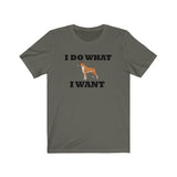 I Do What I Want Boxer Unisex Jersey Short Sleeve Tee