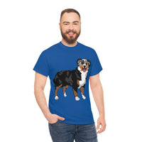 Australian Shepherd Unisex Heavy Cotton Tee, S-5XL, 12 Colors, 100% Cotton, Light Fabric, FREE Shipping, Made in USA!!