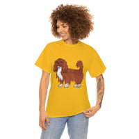 Ruby Cavalier King Charles Spaniel Unisex Heavy Cotton Tee, 12 Colors, S - 5XL, 100% Cotton, FREE Shipping, Made in USA!!