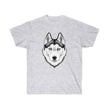 Siberian Husky Unisex Ultra Cotton Tee, 14 Colors, S - 5XL, 100% Cotton, FREE Shipping, Made in the USA!!