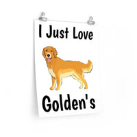 Golden Retriever Premium Matte vertical posters, 7 Sizes, Matte Finish, Museum Grade Paper, FREE Shipping, Made in USA!!