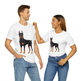 Doberman Pinscher Unisex Jersey Short Sleeve Tee