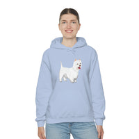 West Highland White Terrier Unisex Heavy Blend™ Hooded Sweatshirt, S - 5XL, Cotton/Polyester, FREE Shipping, Made in USA!!