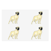 Mastiff Sticker Sheets, Matte Finish, One Sheet Per Order, Waterproof, Indoor and Outdoor, 2 Sizes, Made in the USA!!