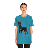 Doberman Pinscher Unisex Jersey Short Sleeve Tee