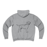 Labrador Retriever Hoodies, Unisex Sponge Fleece Full-Zip Hoodie