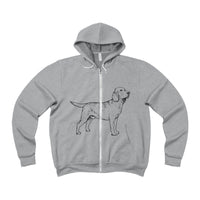 Labrador Retriever Hoodies, Unisex Sponge Fleece Full-Zip Hoodie