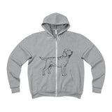 Labrador Retriever Hoodies, Unisex Sponge Fleece Full-Zip Hoodie